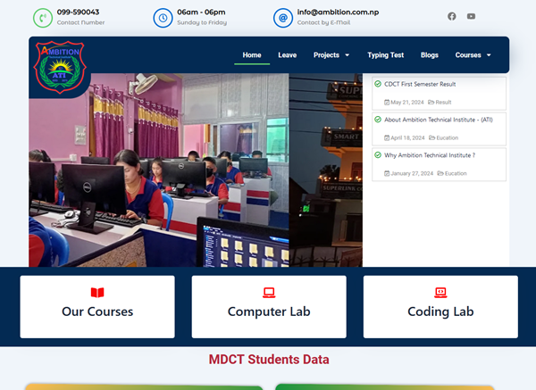 Institute Website